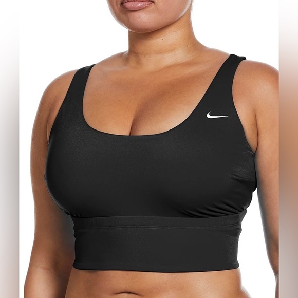 Nike Other - Nike Women's Essential Scoop Neck Plus Size Midkini Swim Top Sz 1X NWOT
